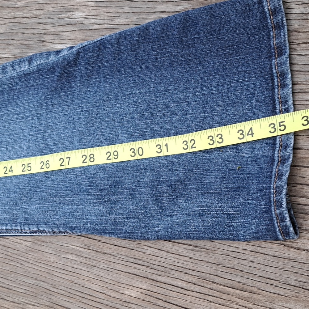 Express Jeans Barely Boot Low-Rise, Size 4 S - image 8